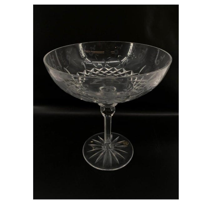 Vintage Hand Crafted Lead Crystal Punch Bowl Set + Yugoslavia 21 Pieces