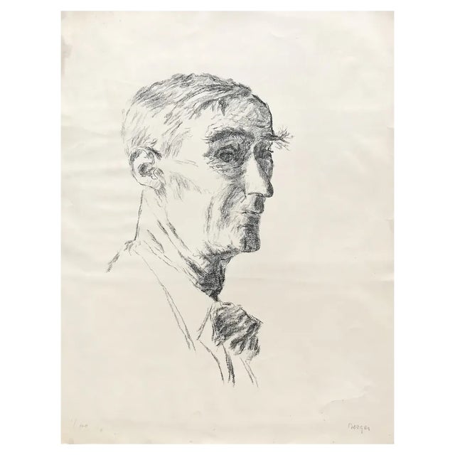 Hans Berger, Portrait d'homme, 1920, Lithograph For Sale