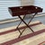 Antique Walnut Campaign or Butler’s Tray With Folding Stand, Circa 1850’s For Sale - Image 11 of 12