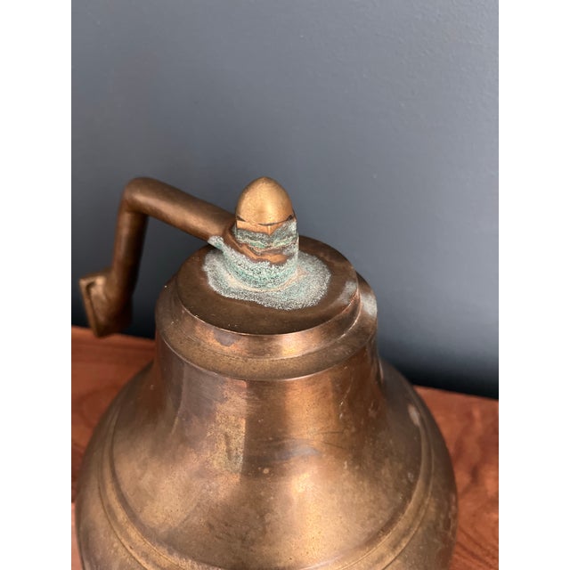 Brass Vintage Brass Ship’s Bell For Sale - Image 8 of 8