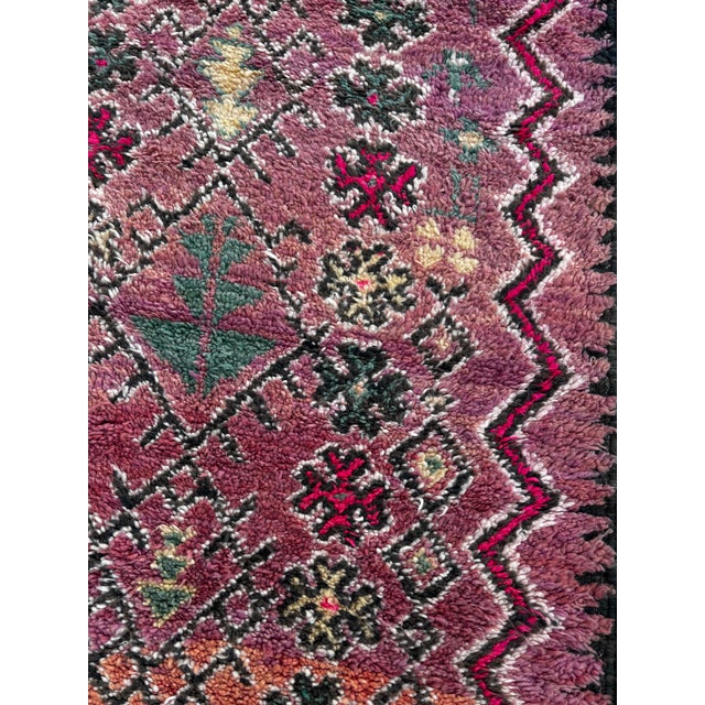 Boho Chic 1970s Boho Chic Moroccan Boujad Wool Rug - Authentic Tribal Design For Sale - Image 3 of 7