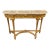 19th Century French Carved and Giltwood Console With Marble Top For Sale