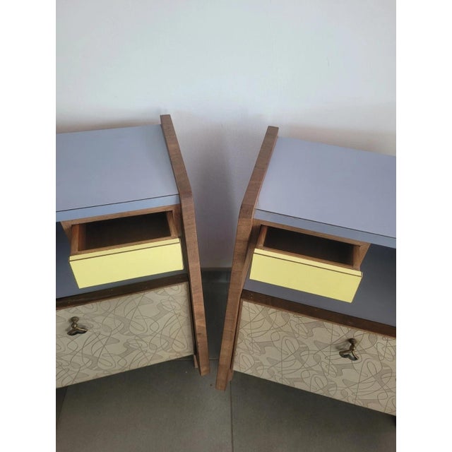 1970s Mid-Century Italian Nightstands, 1970s, Set of 2 For Sale - Image 5 of 17