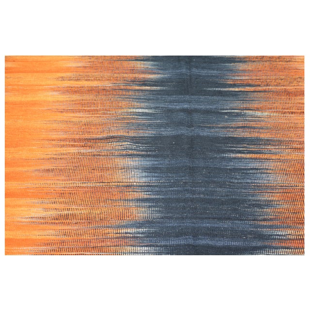 Shabby Chic Vintage Mazandaran Natural Color Hand Made Organic Wool Tribal Kilim,8'2"X9'9" For Sale - Image 3 of 6
