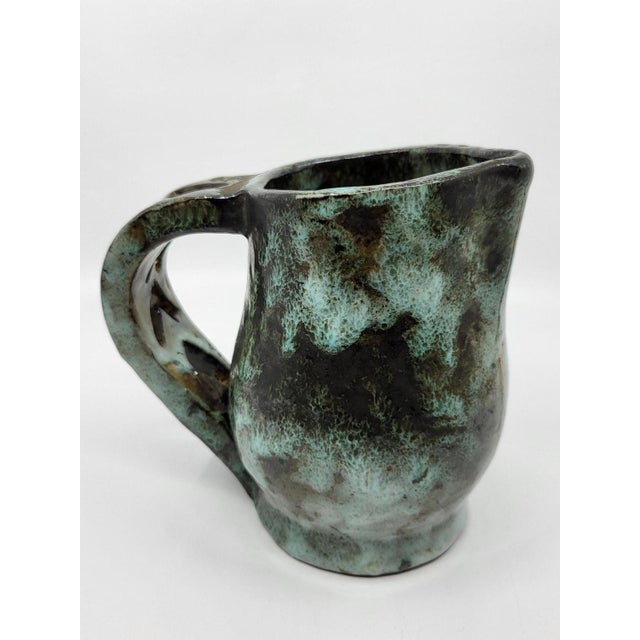 1940s French Sandstone Jug by Alexandre Kostanda, 1940 For Sale - Image 5 of 18