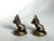 English Traditional Small Figurative Fox Solid Brass Cabinet Knobs, a Pair For Sale - Image 4 of 10