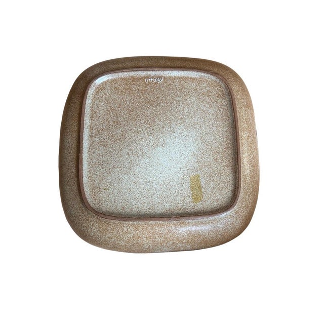 Italian Vintage Mid-Century Italian Ceramic Rose Catchall or Large Tabletop Bowl For Sale - Image 3 of 4