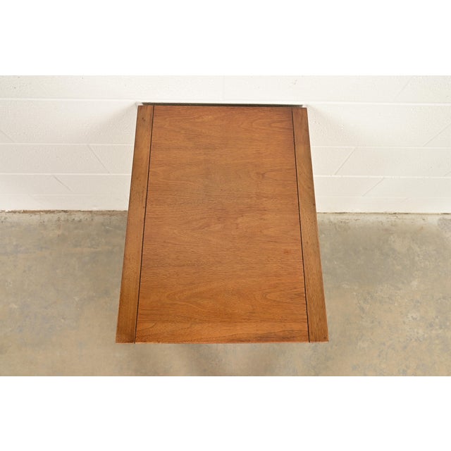 John Van Koert for Drexel Profile Walnut Bachelor Chest or Nightstand, Circa 1960s For Sale - Image 12 of 15