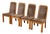 Brown Oak 1970s Dining Chairs For Sale