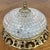 Vintage French Ceiling Lamp in Cut Glass For Sale - Image 3 of 13