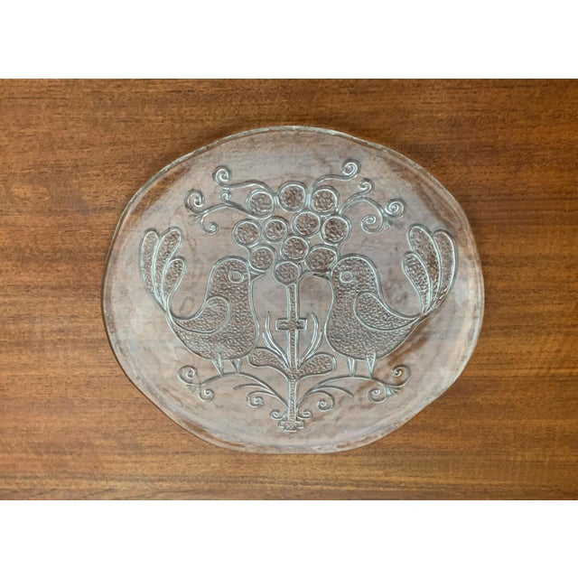 Mid-Century Swedish Glass Plate from Kosta Boda For Sale - Image 11 of 18