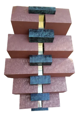 Vintage Mid Century Modern Signed C Jere Pleated Iron Wall Decor Sculpture Art