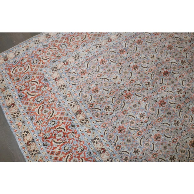 Fine Tabriz Senneh Antique Rug rug no.j4828 For Sale In New York - Image 6 of 7