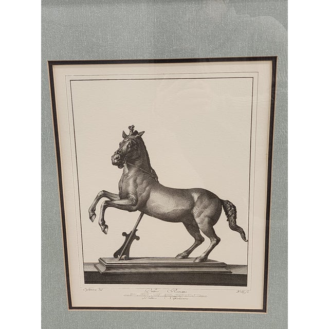 1970s Vintage Carlo Noli Equestrian Etchings Framed Prints - A Pair For Sale - Image 5 of 12