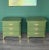 Late 20th Century Pair of Green Nightstand in Mid-Century Modern Style For Sale In Miami - Image 6 of 15