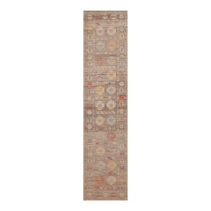 Nazmiyal Collection Modern Runner Abrash Rug