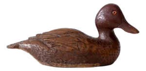 Vintage Carved Wood Duck