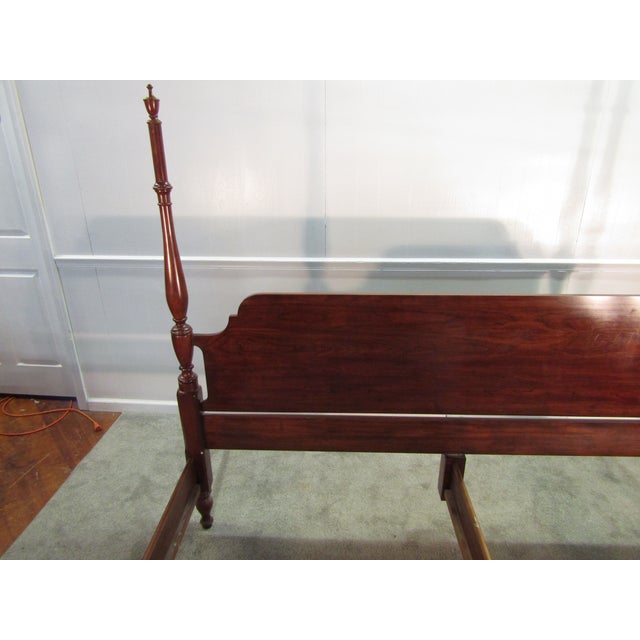 Henkel Harris Solid Cherry King Size Poster Bed For Sale - Image 6 of 10