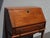 Lh25 Vintage French Country Drop Leaf Secretary Desk Solid Oak For Sale - Image 10 of 12