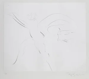 Reuben Nakian, "Nymph and Goat 5" Etching