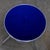 20th Century Streamline & Art Moderne End or Side Table W/ Steel Frame & Round Cobalt Blue Mirror Top For Sale - Image 10 of 18