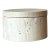 Vintage Boho Raw Travertine Lidded Box For Sale