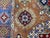 Rust and Blue Kazak Wool Rug With Center Medallion, 4'11" X 7'1" For Sale - Image 13 of 16