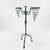 Hand Forged Iron Candelabra 26.5″ (67cm) Sculptural Spiral Single Candle Stand Antique Finish For Sale - Image 9 of 11