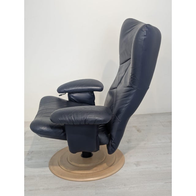 Leather Armchair with Ottoman by Verikon Lund & Paarman, 1960s, Set of 2 For Sale - Image 8 of 18
