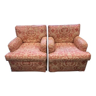 Vintage Fortuny Armchairs - A Pair For Sale