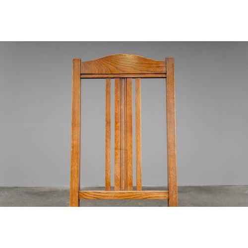 Art Nouveau Chairs in Oak, Set of 4 For Sale - Image 12 of 18