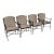 Set of Four Michael Taylor “Montecito” Outdoor Dining Chairs W/ New Raincovers For Sale