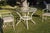 About Set of dining table and armchairs. Garden or patio furniture. Indoor and outdoor Includes: 1 round white creamtable...