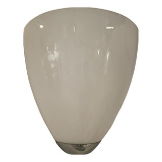Glossy White Murano Wall Light, 1990s For Sale