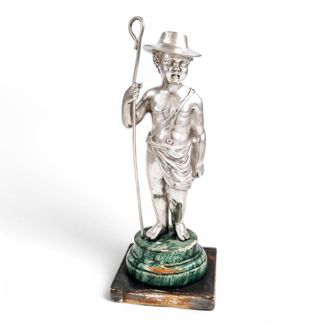 Sterling Silver Shepherd Boy Figure by Barnard, 1860s For Sale - Image 5 of 18