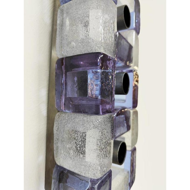 1970s Vintage Murano Glass Wall Lamp by Albano Poli for Poliarte, 1970s For Sale - Image 5 of 5
