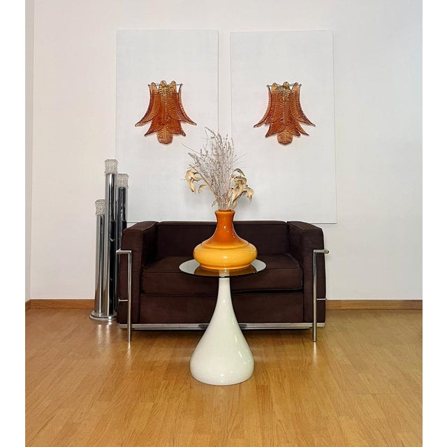 Vintage Murano Six-Tier Felci Wall Sconces in Amber Glasses, 1990s, Set of 2 For Sale - Image 9 of 18