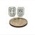 Natural Sapphire Diamond Stud Earrings 14k W Gold 0.96 TCW Certified For Sale - Image 14 of 16