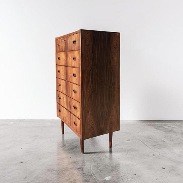 Mid-Century Danish Rosewood Highboy Dresser, 1960s For Sale - Image 10 of 18