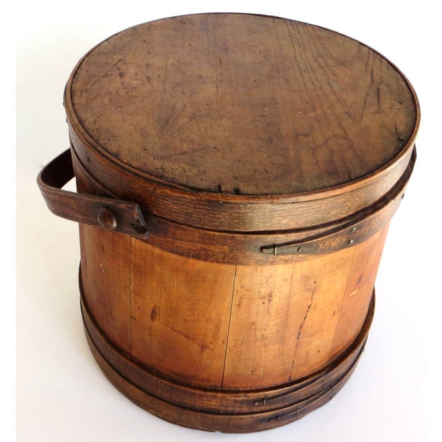 Late 19th Century Late 19th C Authentic Shaker Wood Bucket. Pennsylvania, Circa 1885. All Original For Sale - Image 5 of 10