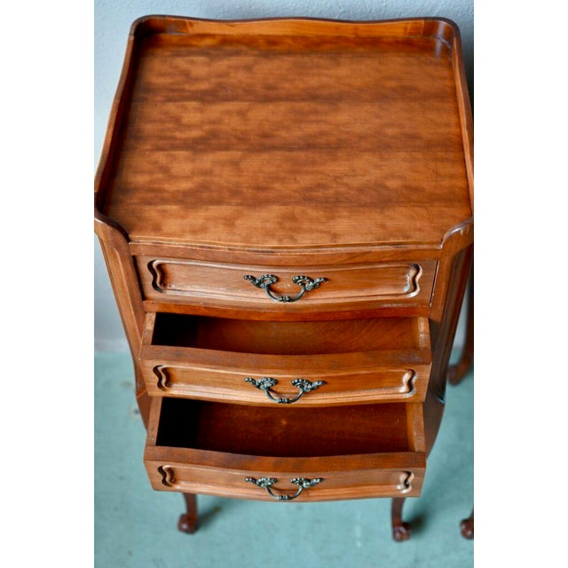Louis XVI Style Bedside Tables, 1930s, Set of 2 For Sale - Image 9 of 12