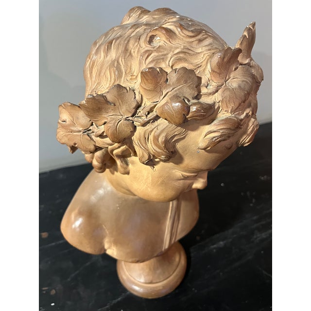 19th Century (Mid) Terra Cotta Bust For Sale - Image 4 of 7