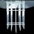 Hollywood Regency Stacked Lucite Pedestal Dining Table in the Style of Charles Hollis Jones For Sale - Image 3 of 3