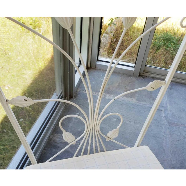 Vintage Wrought Iron Dining Table and Chairs For Sale - Image 12 of 12