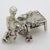 Silver Vintage Italian Handmade Genuine Silver Shoemaker at Work Figurine Miniature For Sale - Image 8 of 11