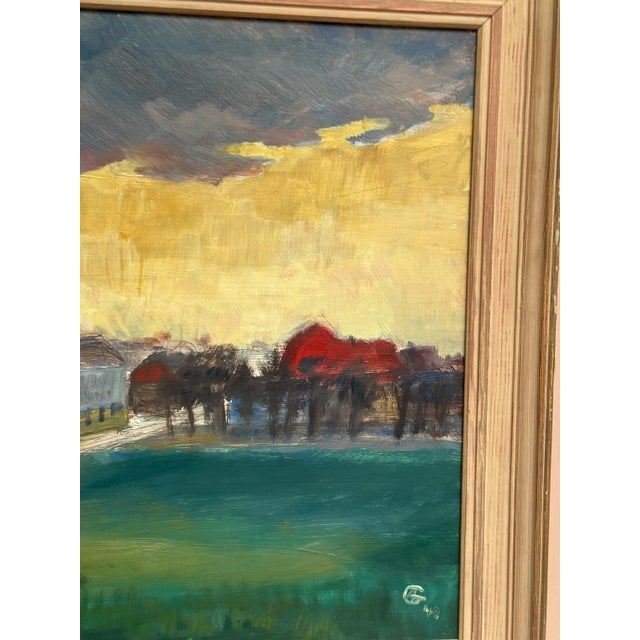 A.G., Village, 1948, Oil on Panel For Sale - Image 8 of 18