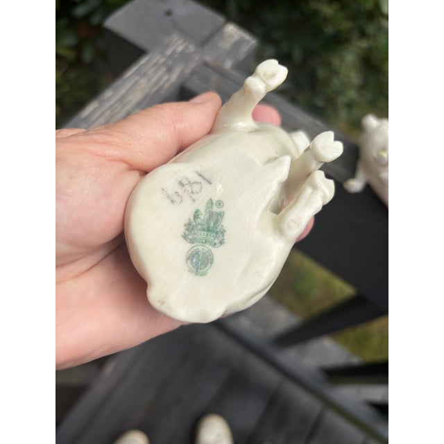 Belleek Pottery Ltd. Adorable Trio of Vintage Belleek Porcelain Pigs Made in Ireland For Sale - Image 4 of 8