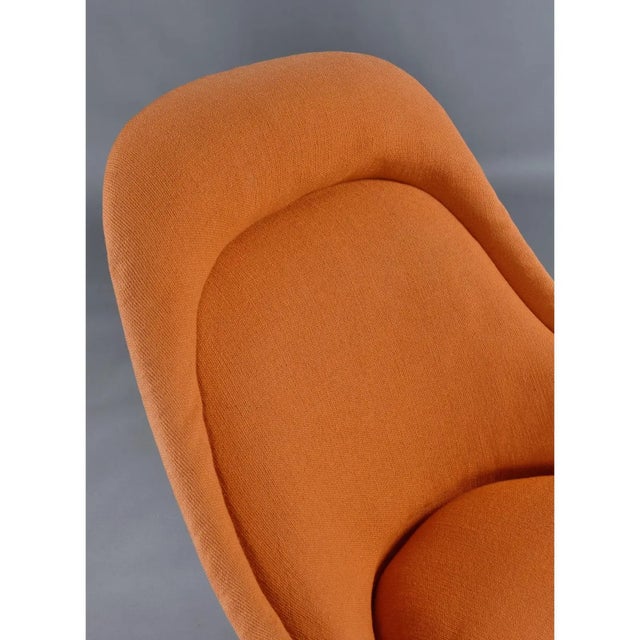 1972 Original Warren Platner for Knoll Orange Easy Chair and Ottoman For Sale - Image 6 of 13
