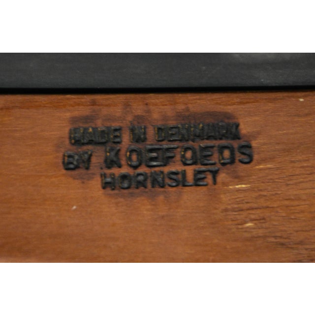 1960s Danish Modern Teak Eva Dining Chairs by Koefoeds Hornslet - Set of 8 For Sale - Image 12 of 12