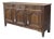 Antique 19th Century French Provincial Oak Buffet With Lined Interior For Sale